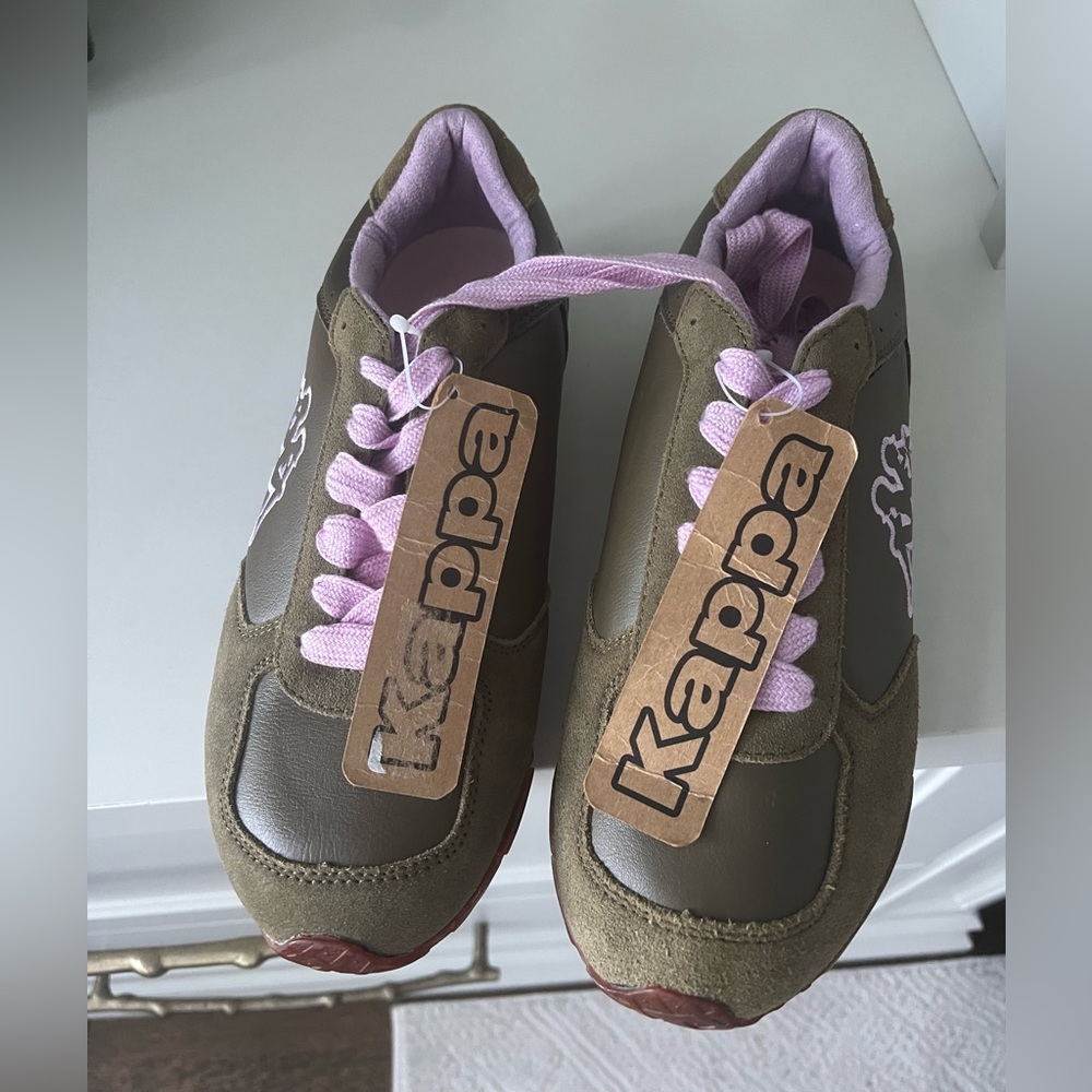 Vintage Y2K 2000’S KAPPA Olive Green Sneakers Women’s Size 7 BRAND NEW - Picture 6 of 16